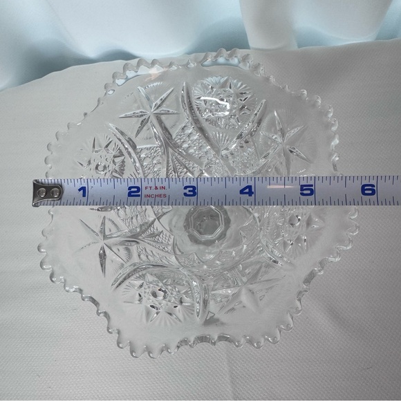 Lovely “Pres Cut” Glass for Candy/Compote Dish - Picture 7 of 8